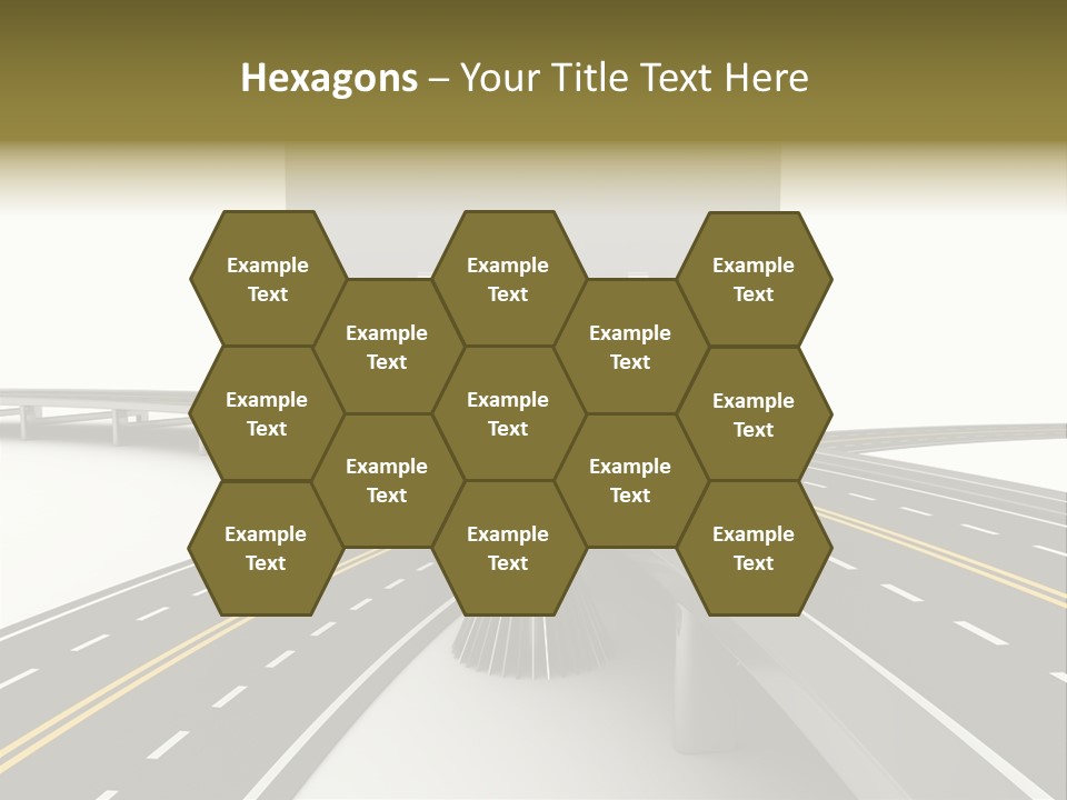 Highway Banner Speedway PowerPoint Template