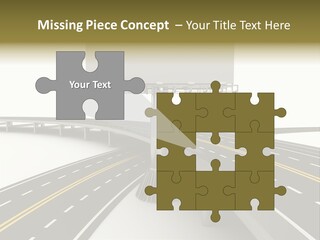 Highway Banner Speedway PowerPoint Template