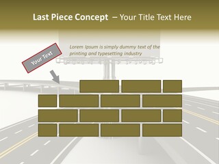 Highway Banner Speedway PowerPoint Template