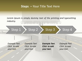 Highway Banner Speedway PowerPoint Template