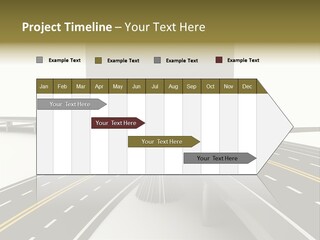 Highway Banner Speedway PowerPoint Template