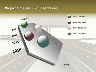 Highway Banner Speedway PowerPoint Template