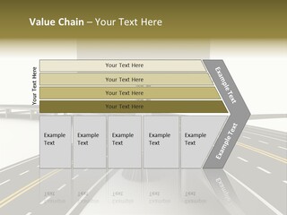 Highway Banner Speedway PowerPoint Template
