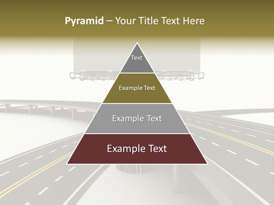 Highway Banner Speedway PowerPoint Template