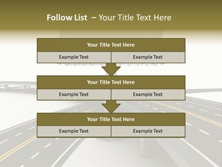 Highway Banner Speedway PowerPoint Template
