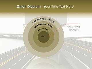 Highway Banner Speedway PowerPoint Template
