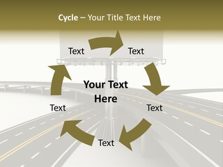 Highway Banner Speedway PowerPoint Template