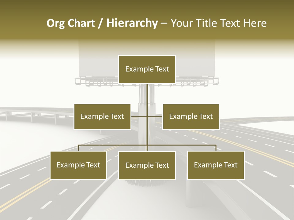 Highway Banner Speedway PowerPoint Template
