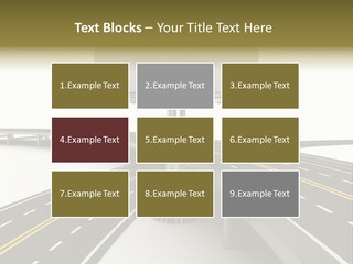 Highway Banner Speedway PowerPoint Template