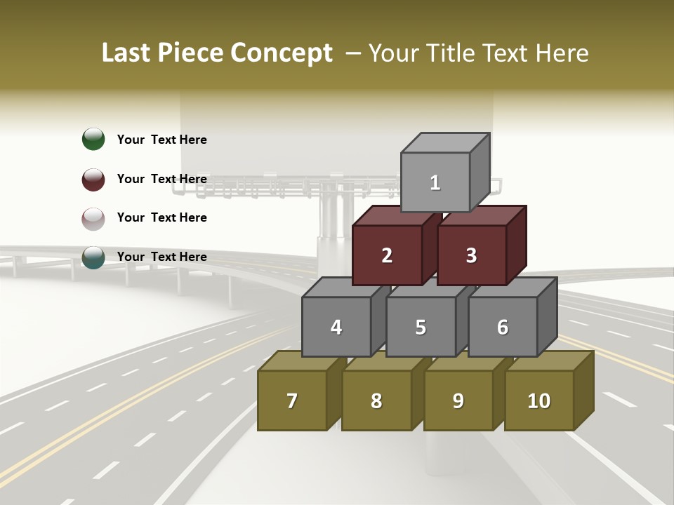 Highway Banner Speedway PowerPoint Template