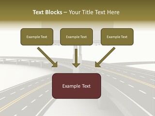 Highway Banner Speedway PowerPoint Template