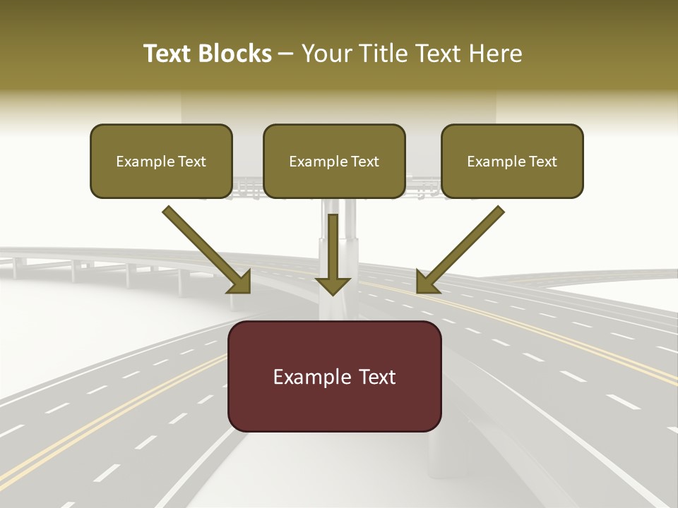 Highway Banner Speedway PowerPoint Template