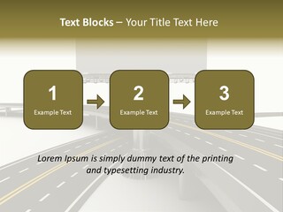 Highway Banner Speedway PowerPoint Template
