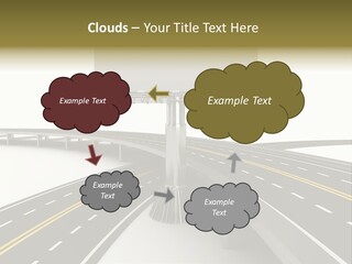 Highway Banner Speedway PowerPoint Template