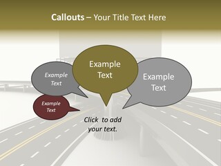 Highway Banner Speedway PowerPoint Template