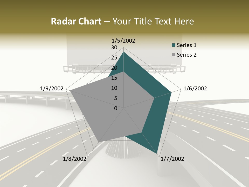 Highway Banner Speedway PowerPoint Template