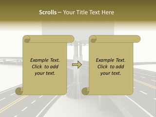 Highway Banner Speedway PowerPoint Template