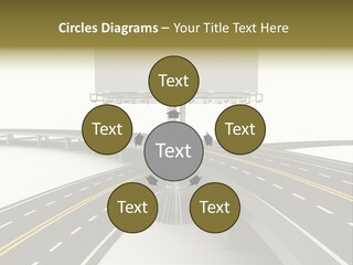 Highway Banner Speedway PowerPoint Template