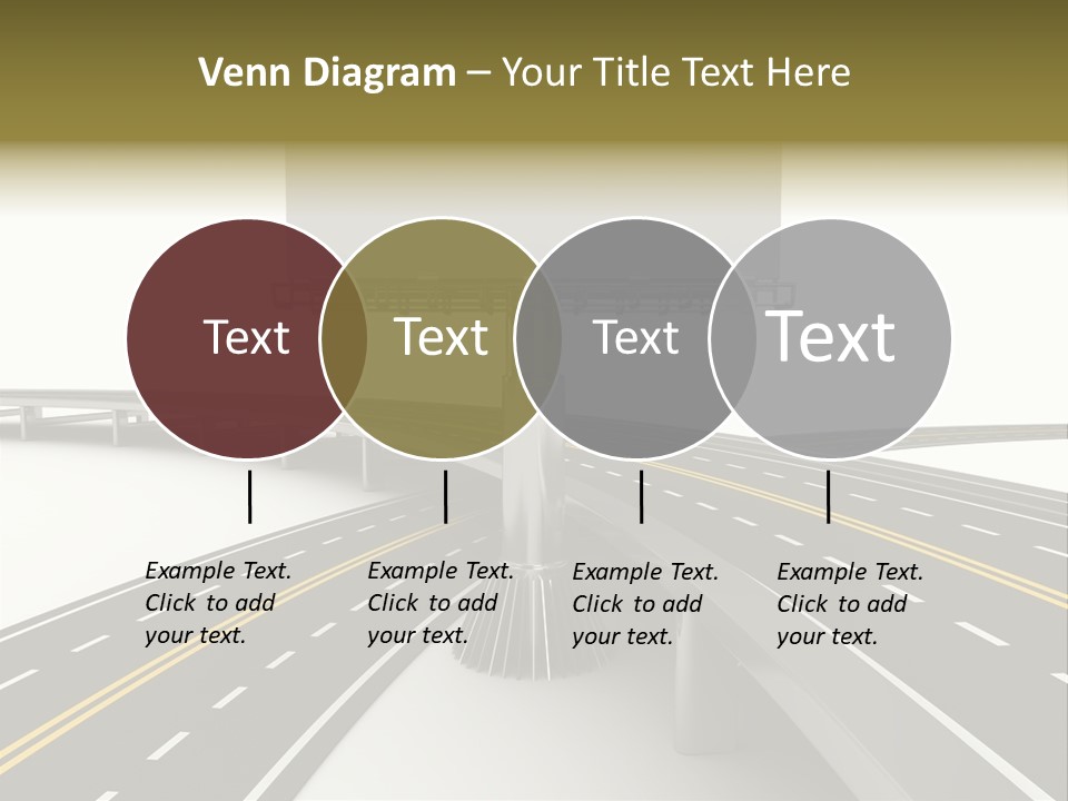 Highway Banner Speedway PowerPoint Template