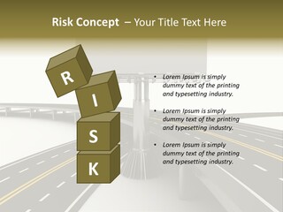 Highway Banner Speedway PowerPoint Template