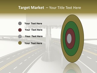 Highway Banner Speedway PowerPoint Template