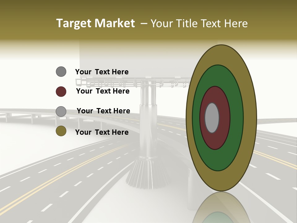 Highway Banner Speedway PowerPoint Template