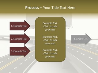 Highway Banner Speedway PowerPoint Template