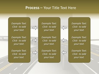 Highway Banner Speedway PowerPoint Template