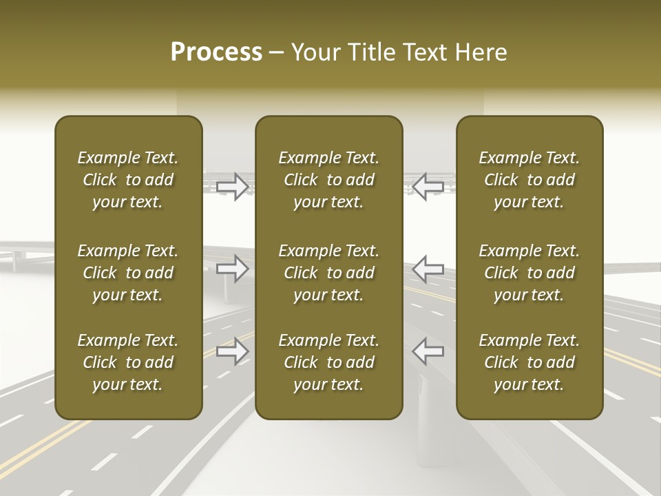 Highway Banner Speedway PowerPoint Template