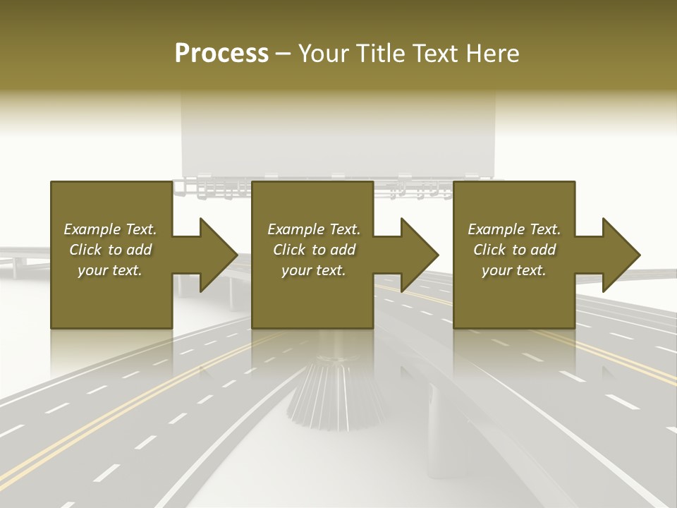 Highway Banner Speedway PowerPoint Template