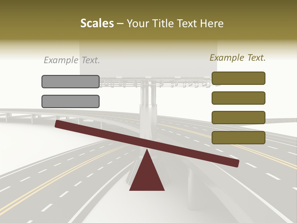 Highway Banner Speedway PowerPoint Template