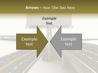 Highway Banner Speedway PowerPoint Template