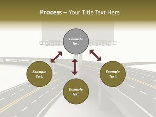 Highway Banner Speedway PowerPoint Template