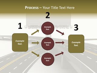 Highway Banner Speedway PowerPoint Template