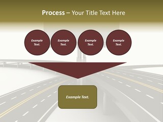 Highway Banner Speedway PowerPoint Template