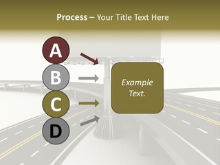 Highway Banner Speedway PowerPoint Template