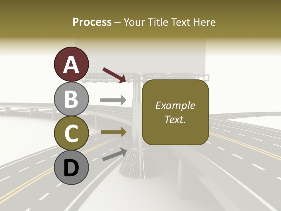 Highway Banner Speedway PowerPoint Template