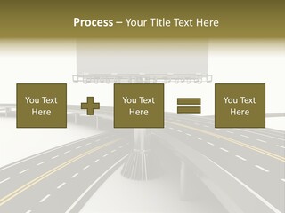 Highway Banner Speedway PowerPoint Template