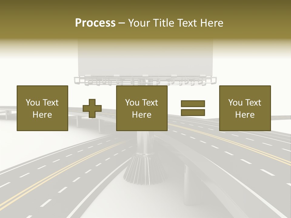 Highway Banner Speedway PowerPoint Template