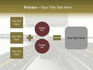Highway Banner Speedway PowerPoint Template