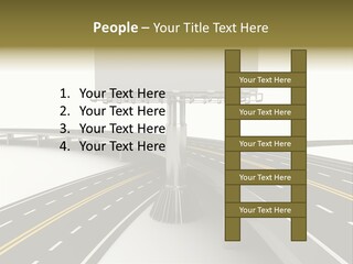 Highway Banner Speedway PowerPoint Template