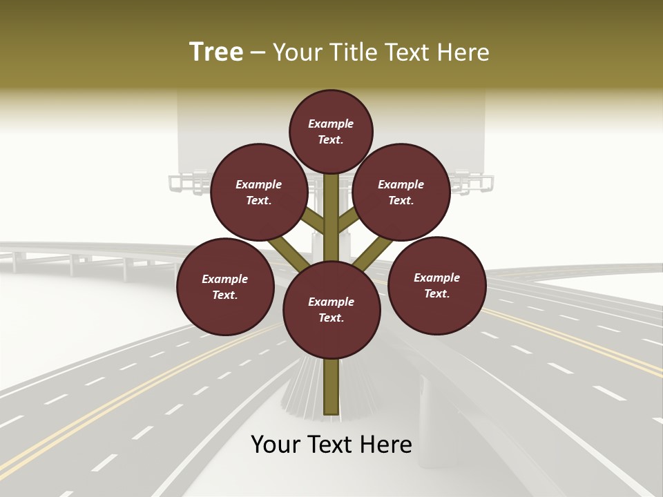 Highway Banner Speedway PowerPoint Template