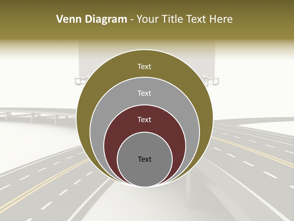Highway Banner Speedway PowerPoint Template