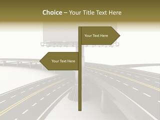 Highway Banner Speedway PowerPoint Template