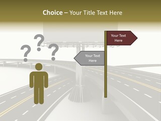 Highway Banner Speedway PowerPoint Template