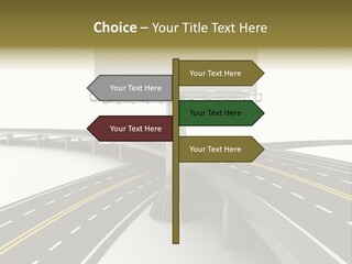 Highway Banner Speedway PowerPoint Template