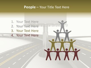 Highway Banner Speedway PowerPoint Template