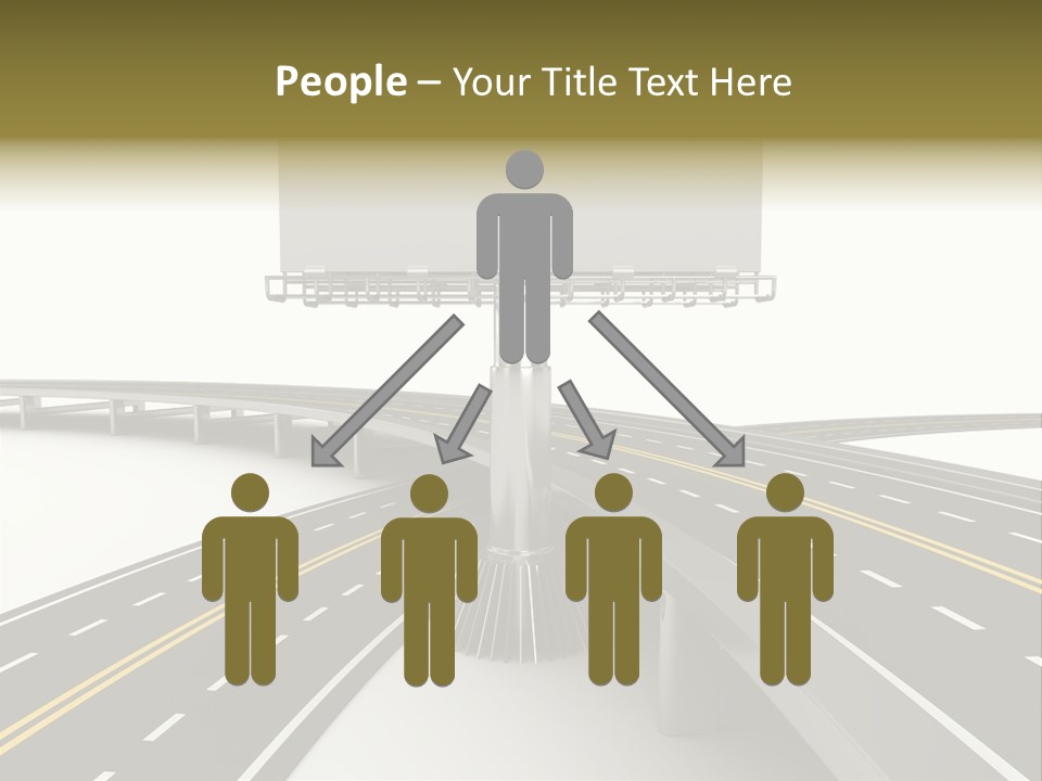 Highway Banner Speedway PowerPoint Template