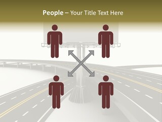 Highway Banner Speedway PowerPoint Template