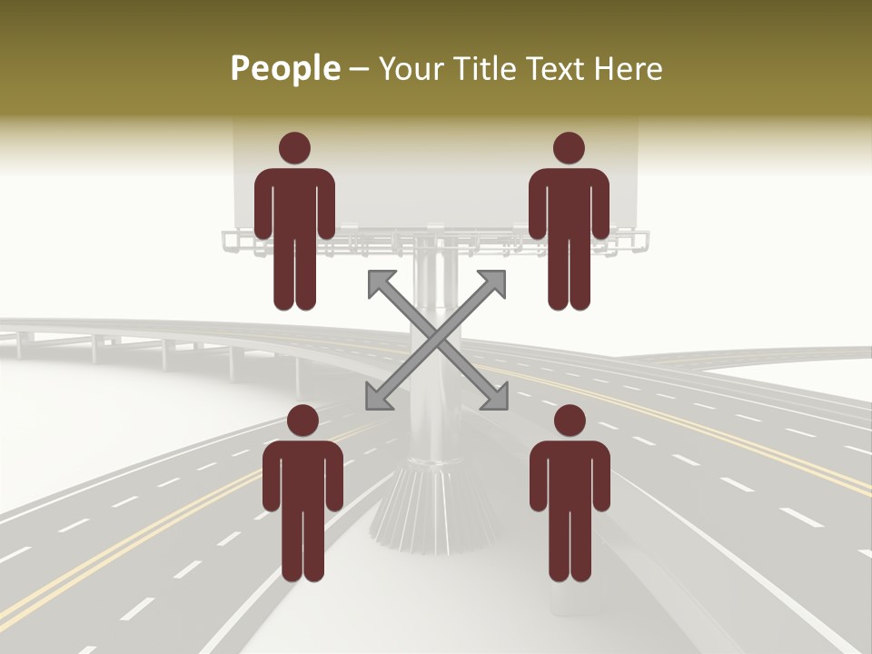 Highway Banner Speedway PowerPoint Template